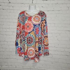 Women's Mandala Paisley Floral Top